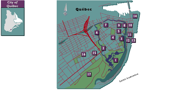 [Map of Quebec City]