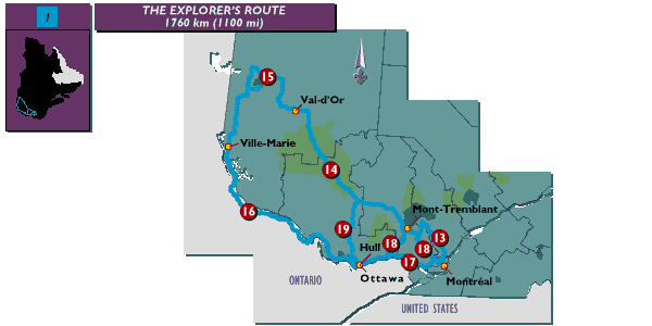 [Map of The Explorer's Route]