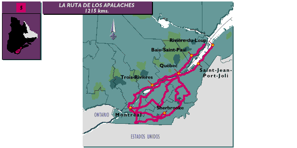 [Mapa de la Ruta de los Apalaches]